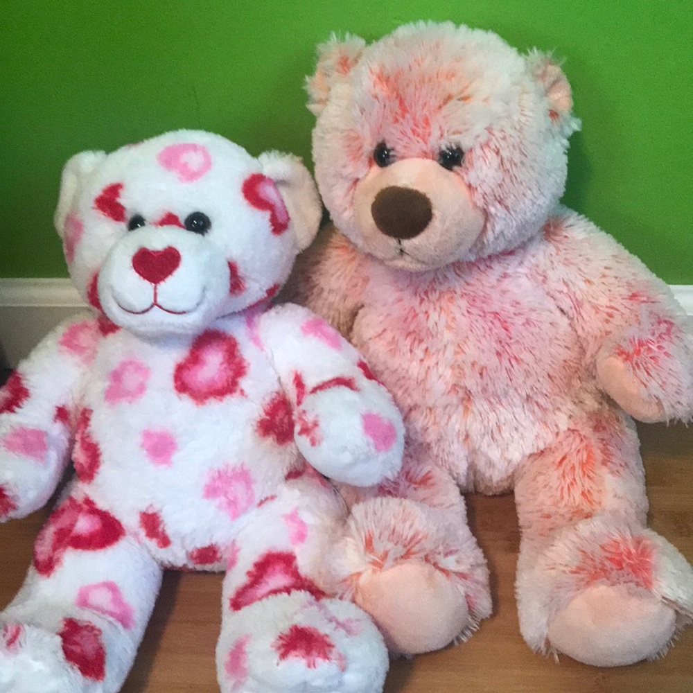 Build a bear duo pink bears